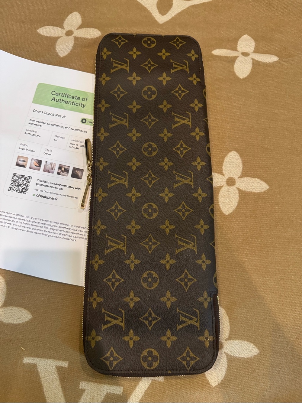 Authentic Louis Vuitton Monogram Jewelry Travel Case Organizer